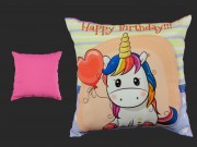 Díszpárna unicornis Happy Birthday 25cm VN1191