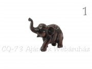 Elefánt figura lépő díszes 5,5cm AEL-086 3f