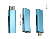 Elektromos öngyújtó USB-vel 2,6x8cm FL666 5f