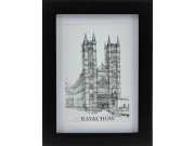 Fali fényképtartó fekete/fehér 13x18/10x15cm-es képhez 2f