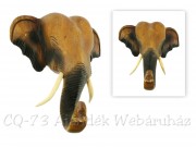 Fali szobor elefánt fej 25cm