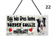 Fatábla 22 Border Collie 22x11cm