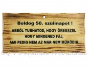 Fatábla Boldog 50. szülinapot!