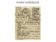 Fatábla Irodai szabályzat 13,5x17,5cm FT008