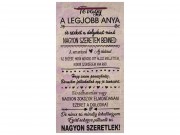Fatábla Te vagy a legjobb Anya 26x50cm