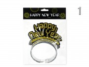 Fejdísz Happy New Year arany/ezüst 3db 17cm 624994 2f