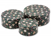 Fémdoboz szett kerek zöld m...