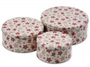 Fémdoboz szett kerekk krém ...