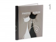Fényképalbum öntapadós 20db 21x28cm-es lap cicás DRS20 BLACK/WHITE 3f