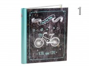 Fényképalbum öntapadós biciklis 20db 21x28cm-es lap DRS20Modernbikes 2f