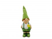 Fiú figura zöld ruhában süvegben 20cm 138090