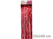 Fólia dekoráció rojt piros 13x100cm 611093
