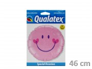 Fólia lufi smile rózsaszín 46cm Q99573