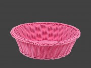 Fonott kenyeres kosár pink műanyag 24x7,5cm 70-M-10
