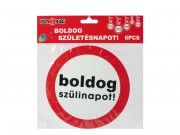 Függő spirál boldog szülinapot 6db 18cm 602180