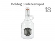 Füles csatosüveg Boldog 18. Születésnapot 0,5l