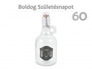 Füles csatosüveg Boldog 60. Születésnapot 0,5l