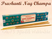 Füstölő Prashanti Nagchampa tégla dobozban 15g