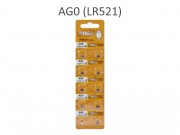 Gombelem AG0, LR521 1,5V 10db alkaline