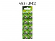 Gombelem AG3, LR41 1,5V 10db GP alkaline