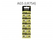 Gombelem AG5, LR754 1,5V 10db alkaline
