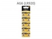 Gombelem AG6, LR920 1,5V 10db alkaline