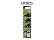 Gombelem CR2025 GP Lithium 3V 5db