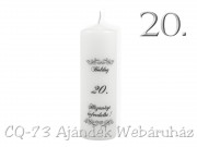 Gyertya házassági évforduló 6x20cm