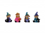 Halloween boszorkány figura 4db 4cm 499575