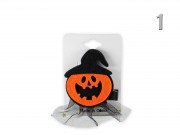 Halloween hajcsat tök/pók/szellem 8cm 636966 3f