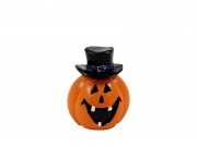 Halloween tök fekete kalapban 6,5cm 499550