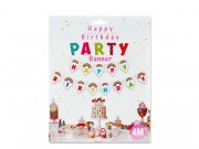 Happy Birthday banner szivárványos 4m 613974