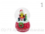 Havazós gömb karácsonyi figurával 10cm AWA100110 4f