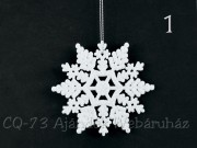 Hópehely dekoráció fehér 10cm CAA650150 3f
