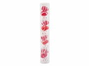 Húsvéti tojás akasztós piros/fehér 12db 4cm HUAM109276