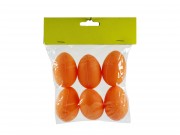 Húsvéti tojás narancs 6db 6cm