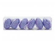 Húsvéti tojás szett lila zsák 6db 6cm 671803