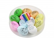 Húsvéti tojás színező filctollal 12+4db 6cm L35-7