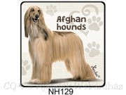 Hűtőmágnes 129 Afghan hound kutya 7,5cm