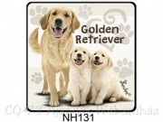 Hűtőmágnes 131 Golden Retriever kutya 7,5cm