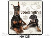 Hűtőmágnes 135 Dobermann kutya 7,5cm