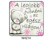 Hűtőmágnes 214 A legjobb óvónéni 7,5cm