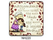 Hűtőmágnes 220 A nagymama egy kicsit szülő 7,5cm