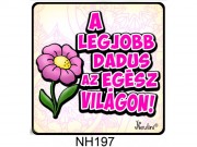 Hűtőmágnes NH197 Legjobb Dadus 7,5cm