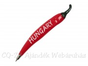 Hűtőmágnes toll piros paprika Hungary 14cm