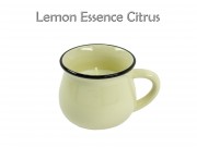 Illatgyertya krémszínű bögrében Lemon Essence Citrus 7cm 410721