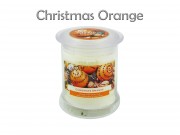 Illatgyertya pohárban + kupak Christmas Orange 10,5cm