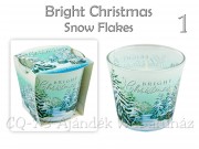 Illatgyertya pohárban Christmas Bright 8,5cm