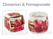 Illatgyertya pohárban Cinnamon & Pomegranate 8cm