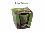 Illatgyertya pohárban Dubai Chocolate 115g